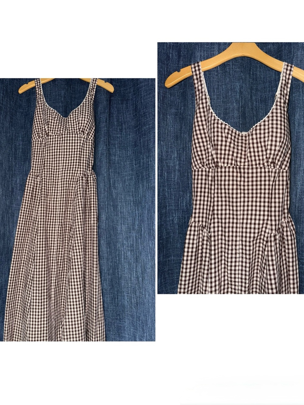 Abercrombie & Fitch Bra-Free Dylan Midi Dress in Mahogany Pattern Size S - Picture 2 of 13